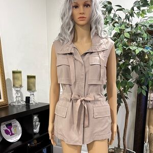 All Saints Beige Sleeveless Vest